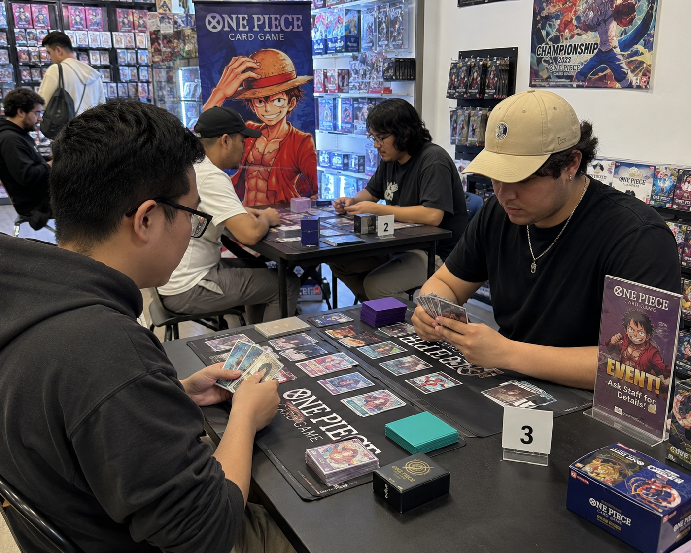 Game of people playing / the store