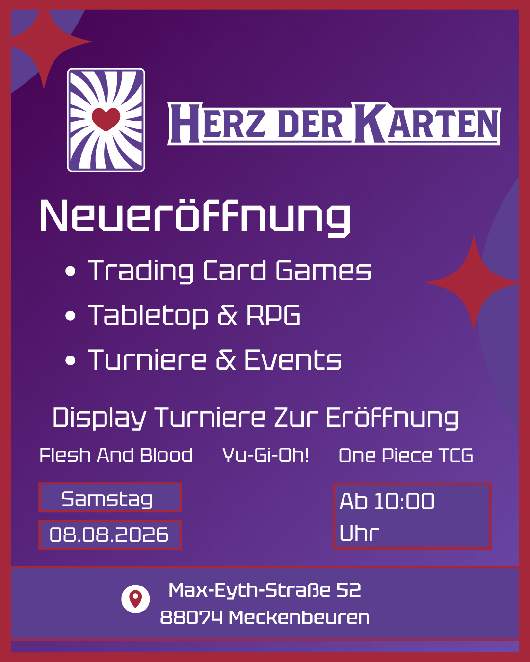 Neueröffnung | 08.08.2026